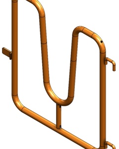 Back  door 3/4" W=650mm for AI stall